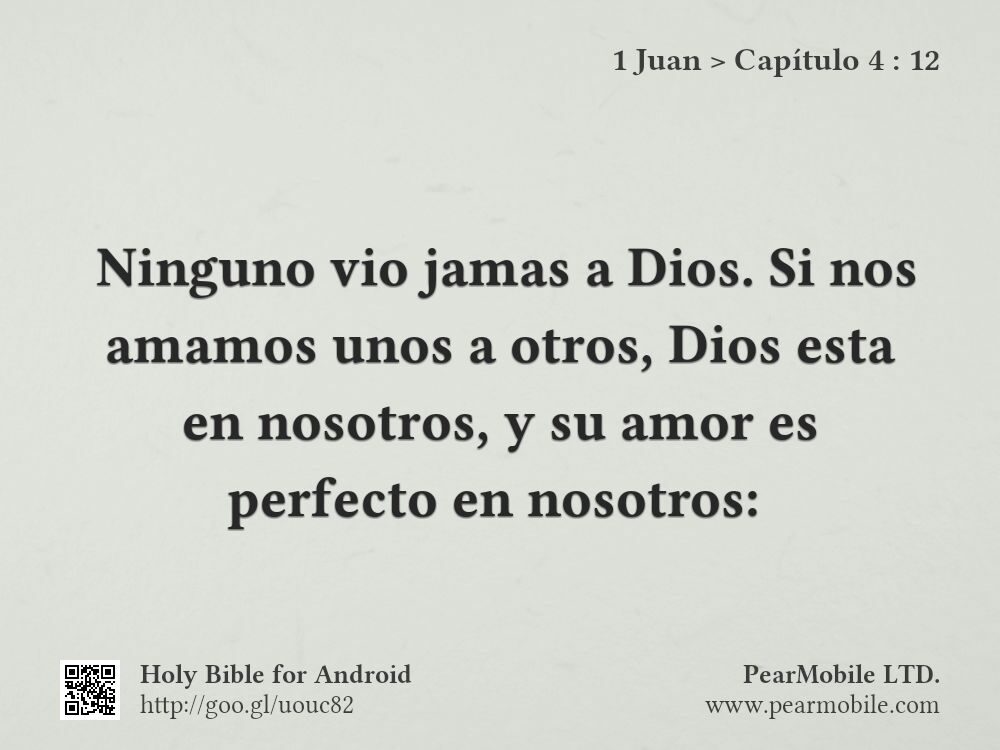 1 Juan, Capítulo 4:12